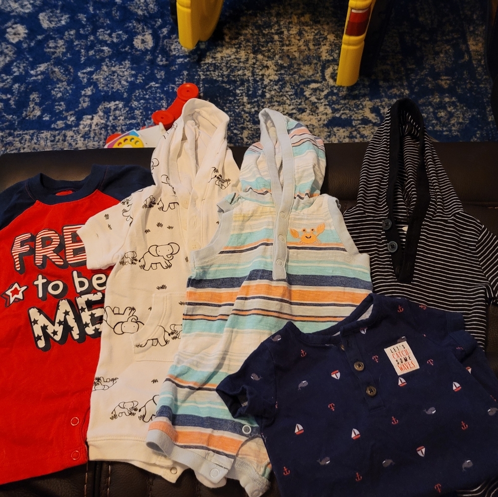 Boys rompers 0 to 3 months